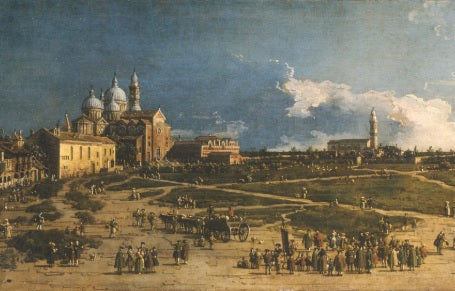 Prato della Valle a Padova (dettaglio) - Giovanni Antonio Canal detto Canaletto