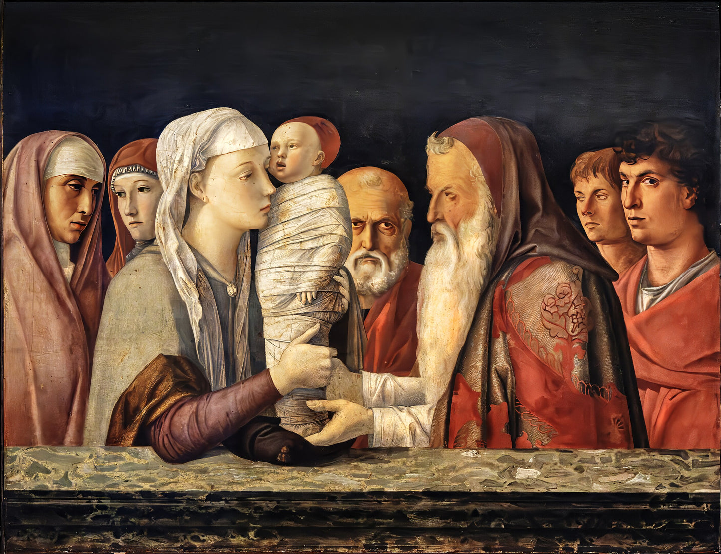 Presentazione al Tempio - Giovanni Bellini su pregiata carta Amalfi