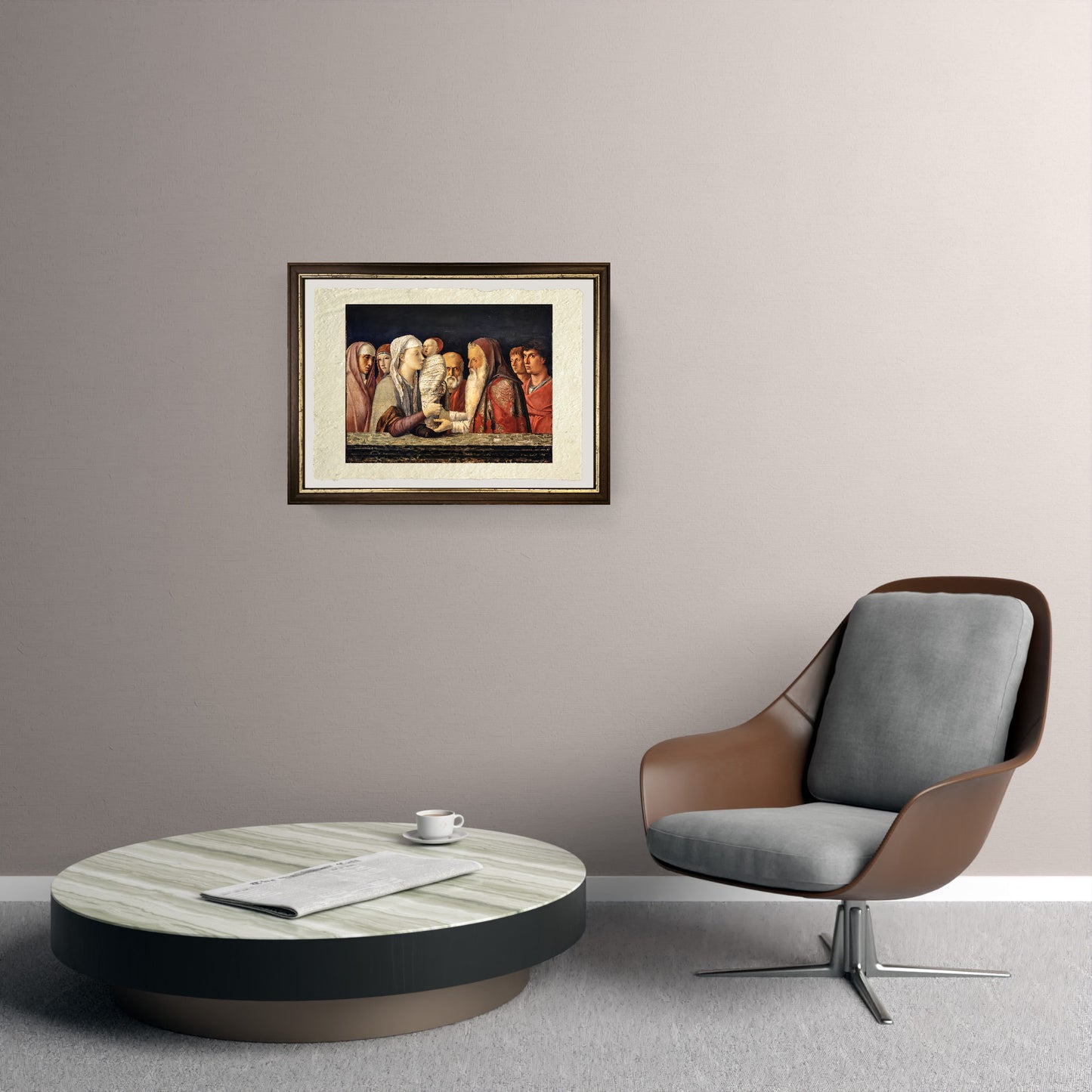 Presentazione al Tempio - Giovanni Bellini su pregiata carta Amalfi