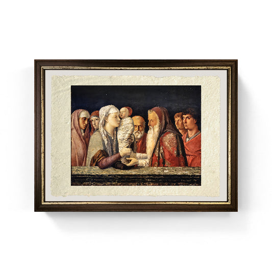 Presentazione al Tempio - Giovanni Bellini su pregiata carta Amalfi