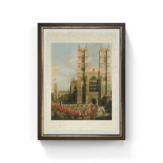 Processione dei Cavalieri del Bagno di Giovanni Antonio Canal detto Canaletto su carta Amalfi