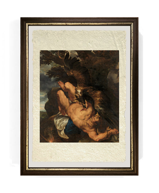 Prometeo incatenato - Peter Paul Rubens su pregiata carta Amalfi