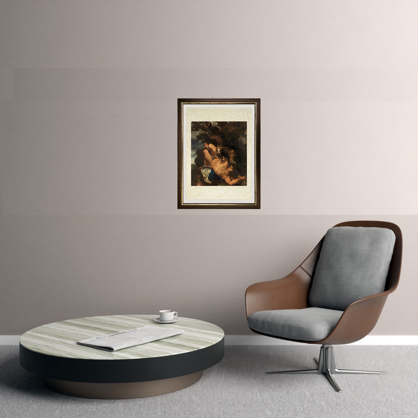 Prometeo incatenato - Peter Paul Rubens su pregiata carta Amalfi