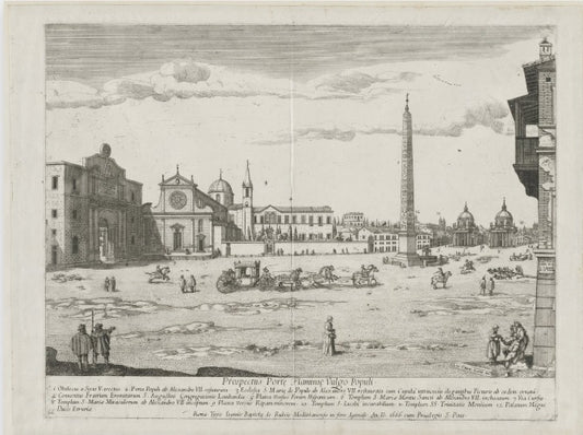 View of Rome with St. Peter's and Castel Sant' Angelo in the Distance, 1685 - Gaspare Vanvitelli - Gaspar van Wittel