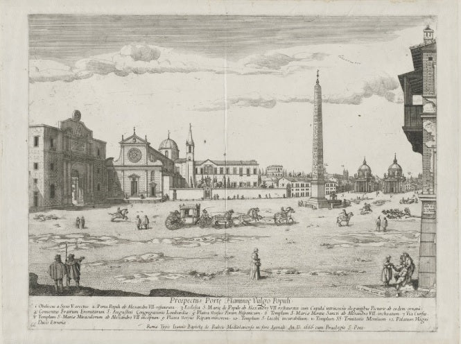 View of Rome with St. Peter's and Castel Sant' Angelo in the Distance, 1685 - Gaspare Vanvitelli - Gaspar van Wittel