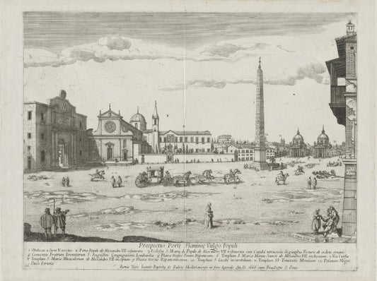 View of Rome with St. Peter's and Castel Sant' Angelo in the Distance, 1685 - Gaspare Vanvitelli - Gaspar van Wittel