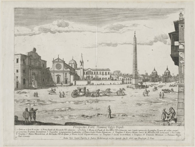 View of Rome with St. Peter's and Castel Sant' Angelo in the Distance, 1685 - Gaspare Vanvitelli - Gaspar van Wittel
