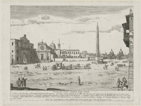 View of Rome with St. Peter's and Castel Sant' Angelo in the Distance, 1685 - Gaspare Vanvitelli - Gaspar van Wittel