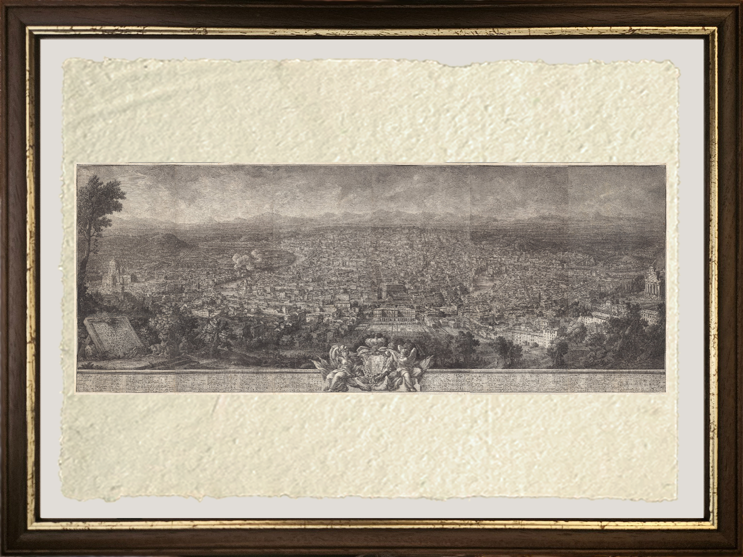 Prospectus of the city of Rome seen from Mount Gianicolo 