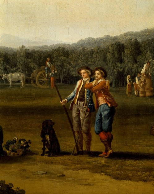 Raccolto a Carditello, dettaglio - Jakob-Philipp Hackert