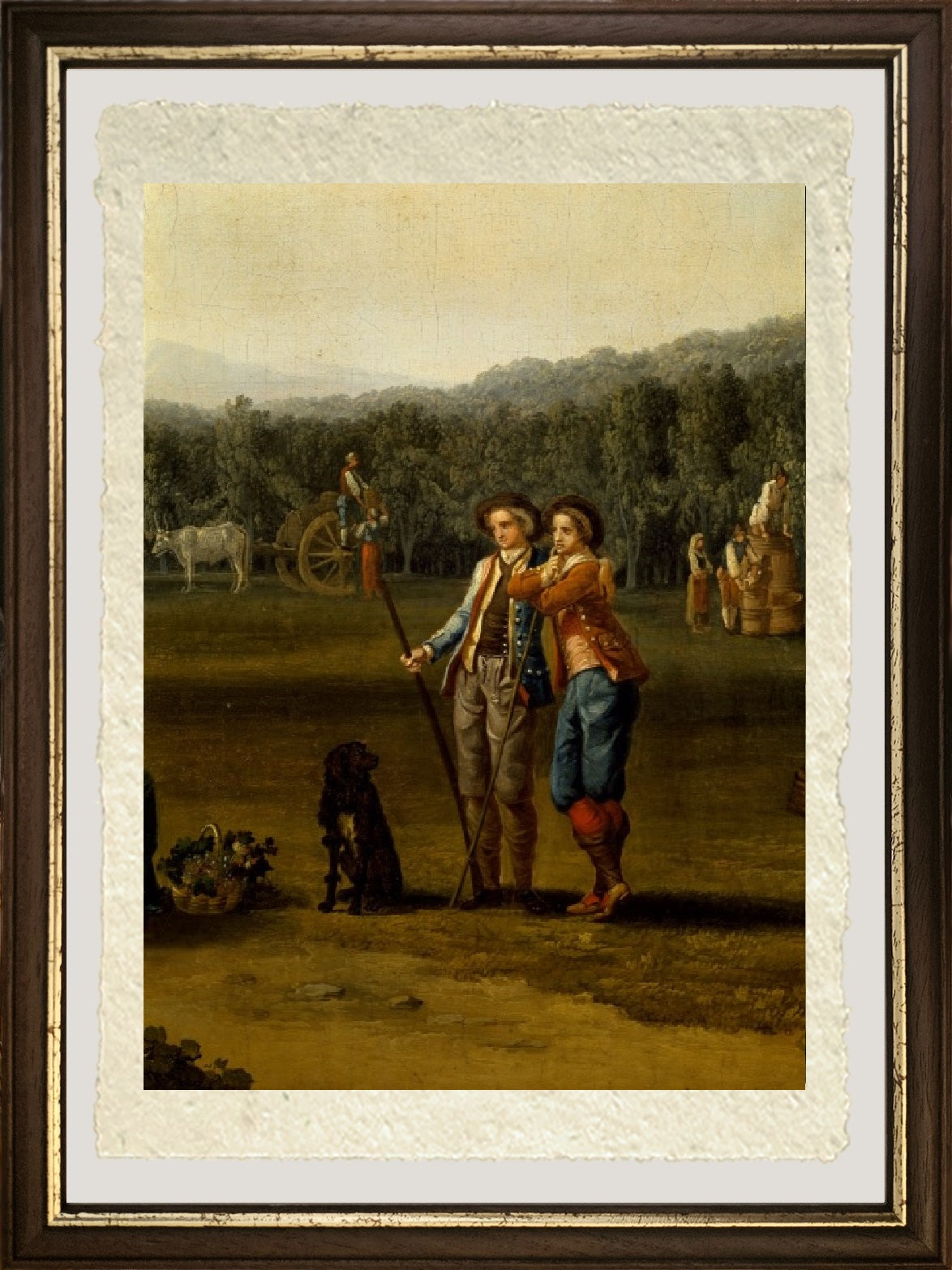 Raccolto a Carditello, dettaglio - Jakob-Philipp Hackert