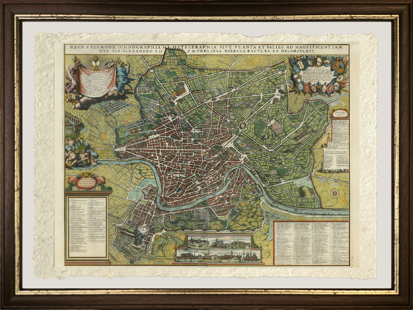 Recentis Romae Ichnographia et Hypsographia Sive (ca. 1700) 