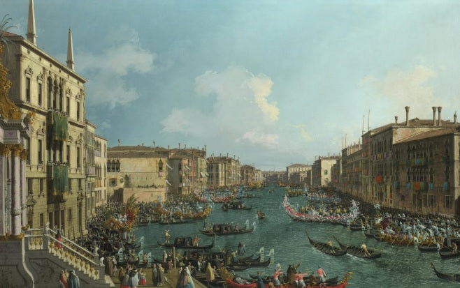 Regata sul Canal Grande - Giovanni Antonio Canal detto Canaletto
