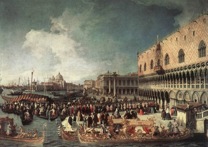 Ricevimento dell'ambasciatore nel Palazzo Ducale - Giovanni Antonio Canal detto Canaletto