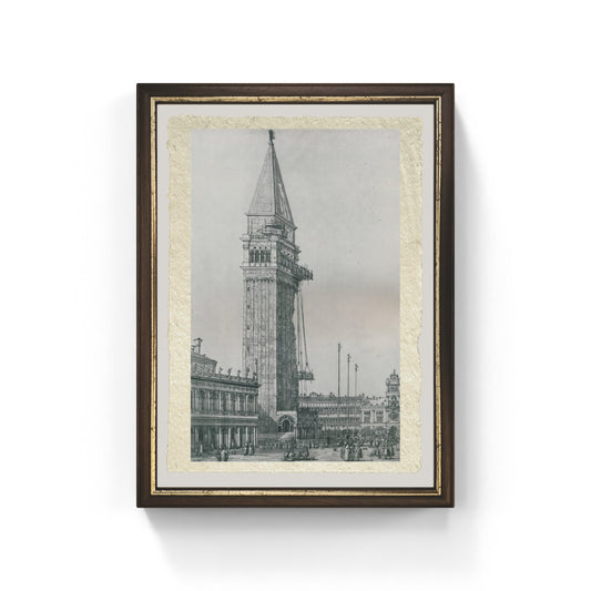 Riparazione del Campanile di Giovanni Antonio Canal detto Canaletto su carta Amalfi