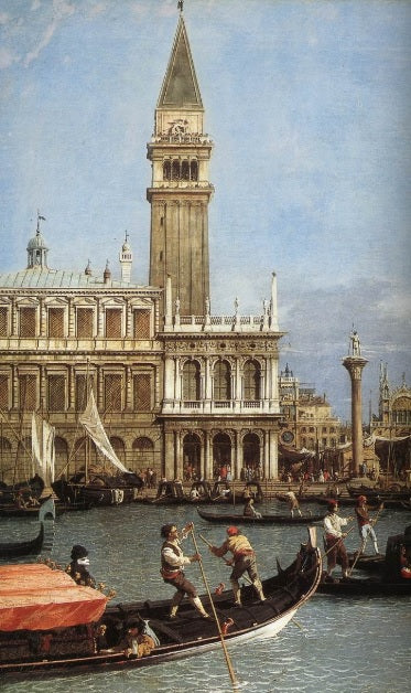 Return of the Bucintoro to the Molo on Ascension Day (detail) - Giovanni Antonio Canal, known as Canaletto