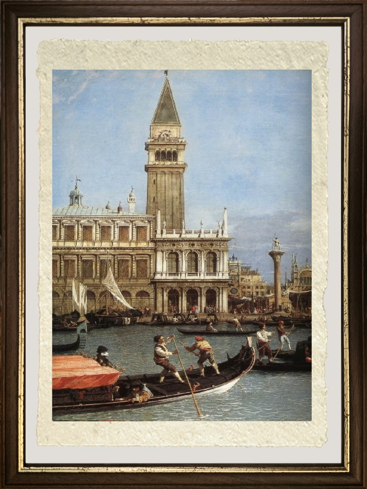 Return of the Bucintoro to the Molo on Ascension Day (detail) - Giovanni Antonio Canal, known as Canaletto