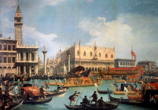 Ritorno del Bucintoro al molo del Palazzo Ducale 1730 - Giovanni Antonio Canal detto Canaletto