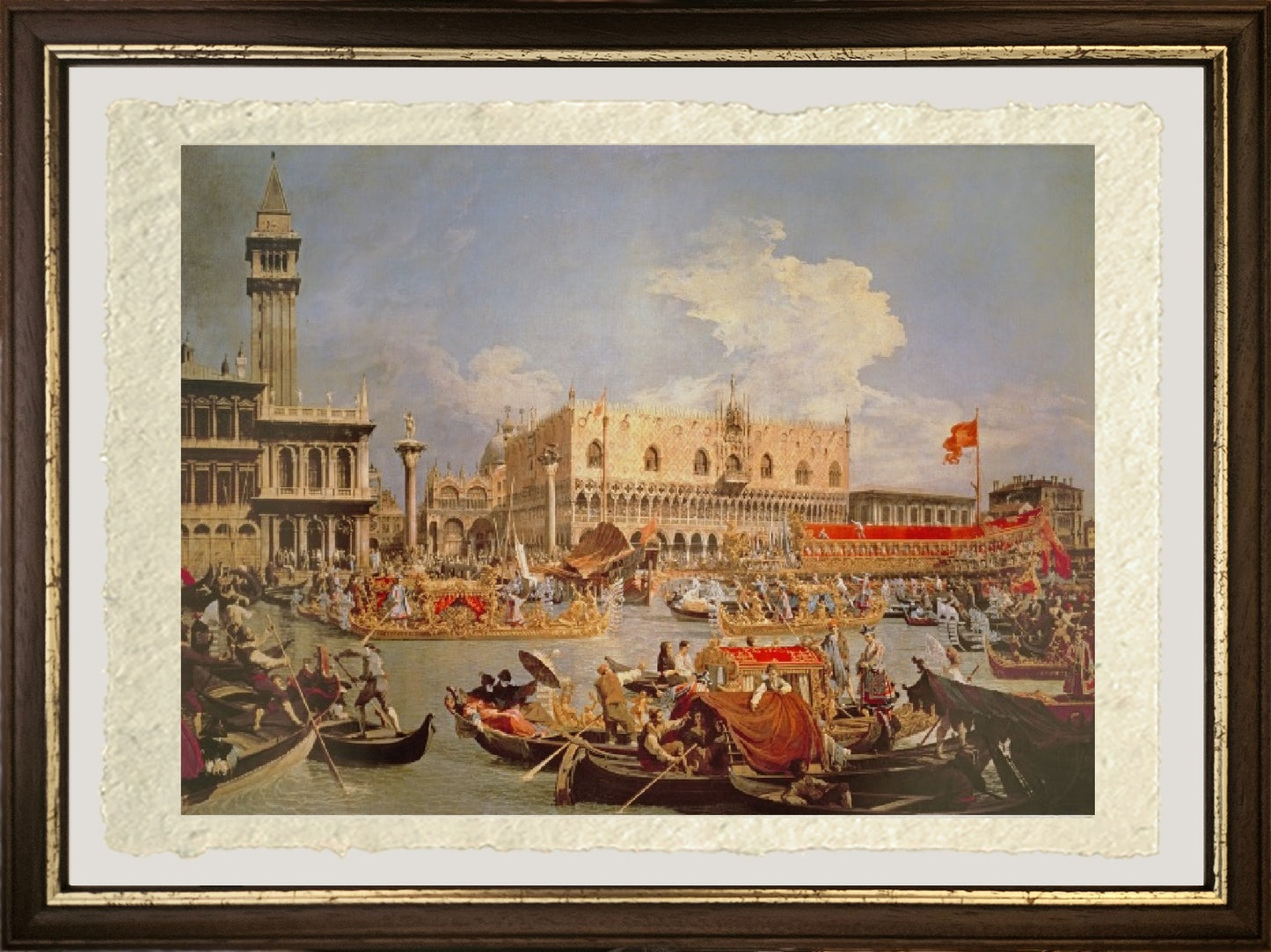 Ritorno del Bucintoro nel giorno dell'Ascensione - Giovanni Antonio Canal detto Canaletto