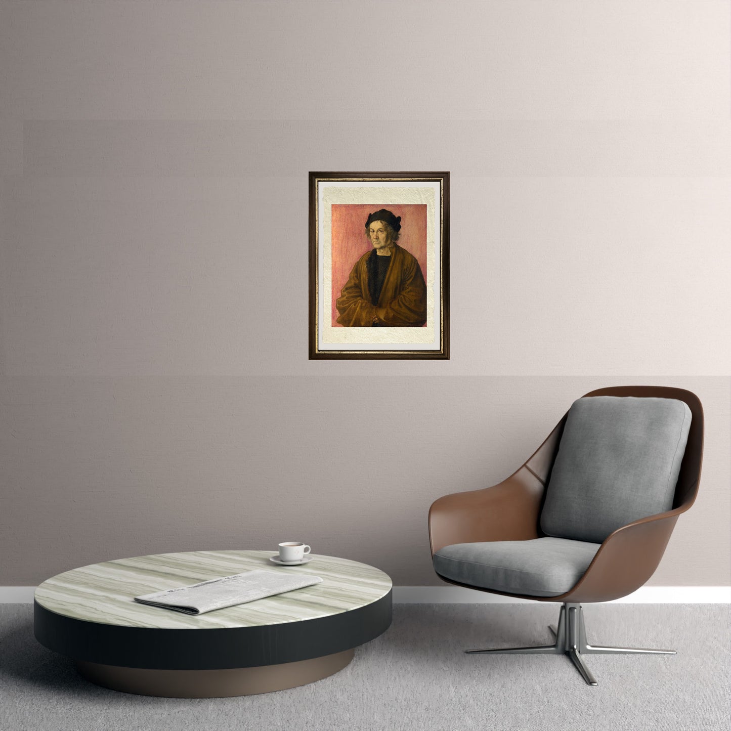 Ritratto di Albrecht Dürer il vecchio - Albrecht Dürer su pregiata carta Amalfi