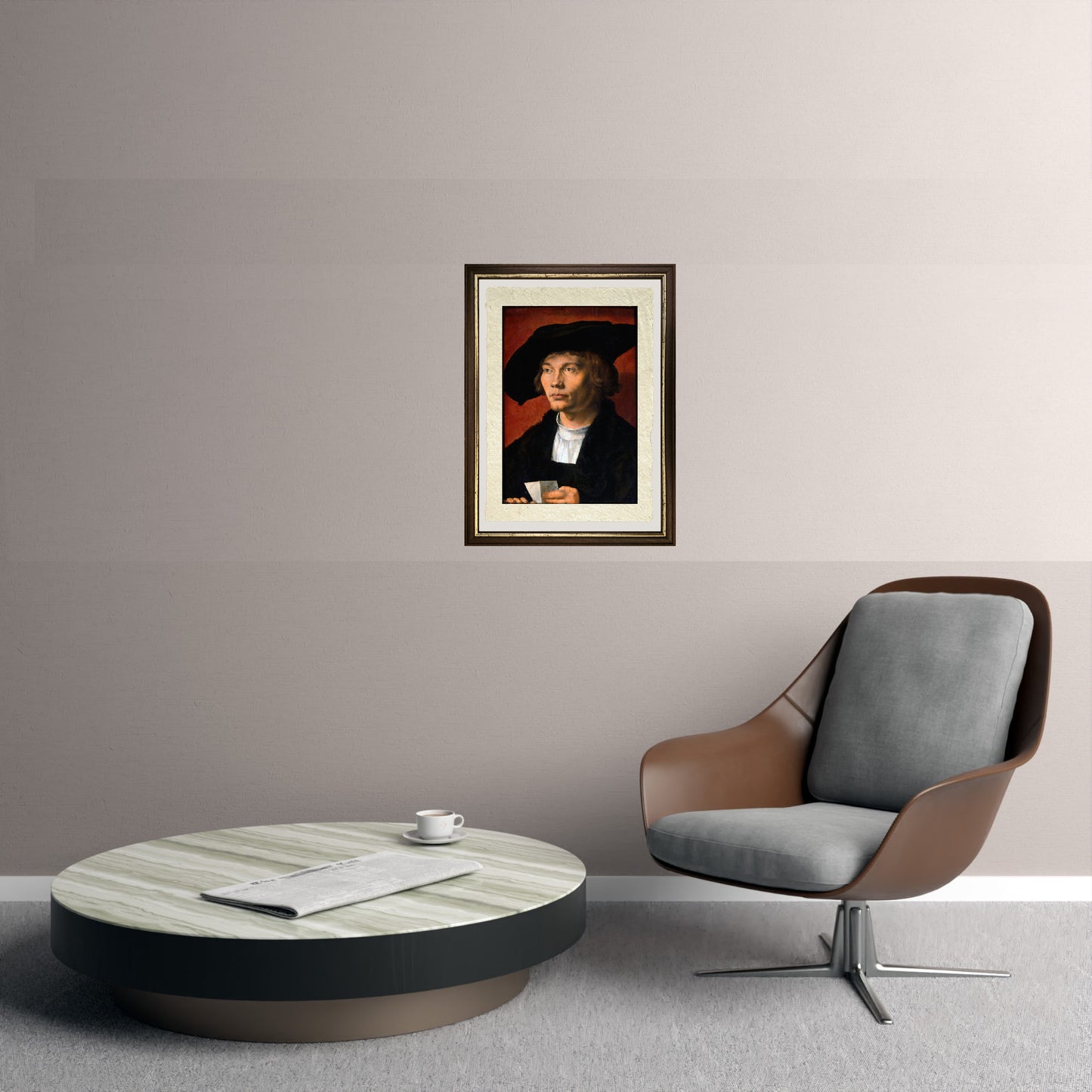 Ritratto di Bernhart von Reesen - Albrecht Dürer su pregiata carta Amalfi