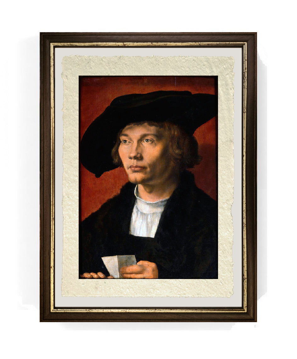 Ritratto di Bernhart von Reesen - Albrecht Dürer su pregiata carta Amalfi