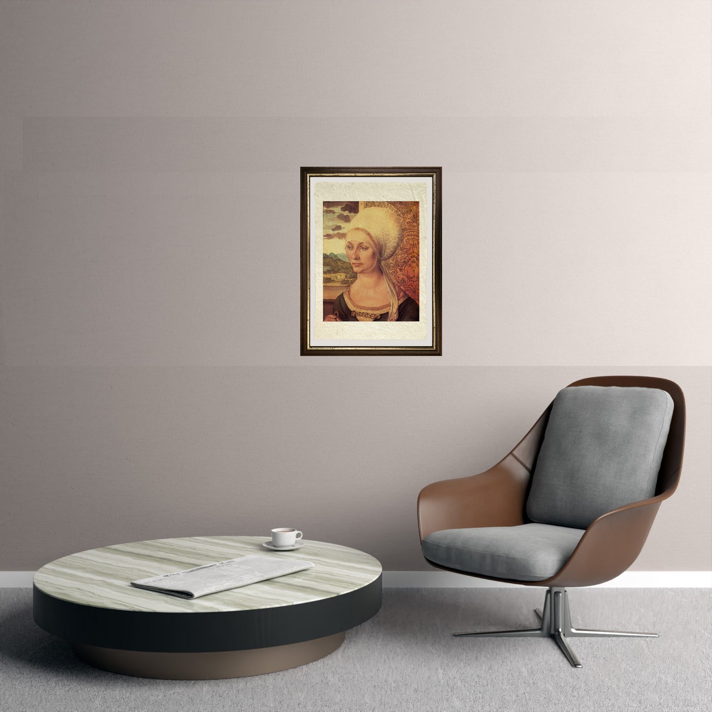 Ritratto di Elspeth Tucher - Albrecht Dürer su pregiata carta Amalfi