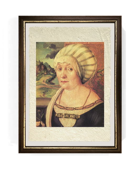 Ritratto di Felicitas Tucher - Albrecht Dürer su pregiata carta Amalfi