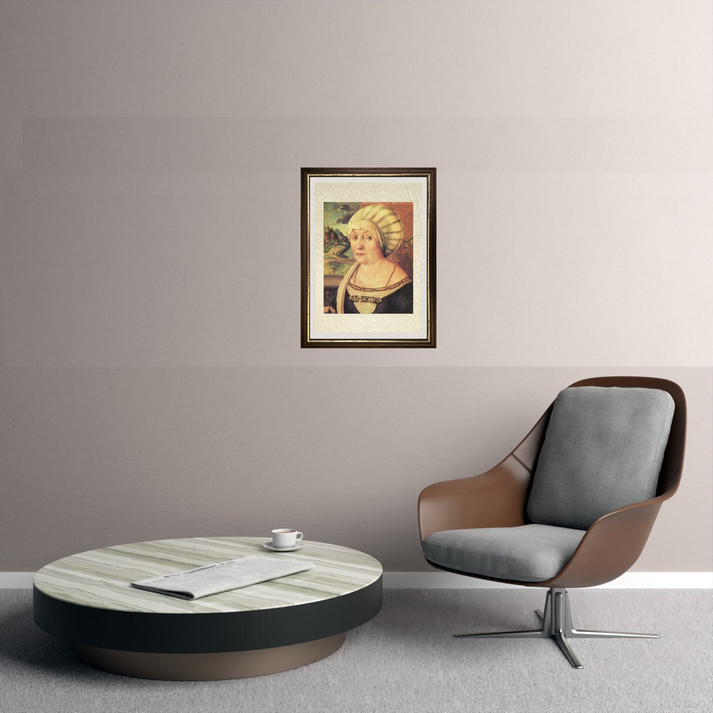 Ritratto di Felicitas Tucher - Albrecht Dürer su pregiata carta Amalfi