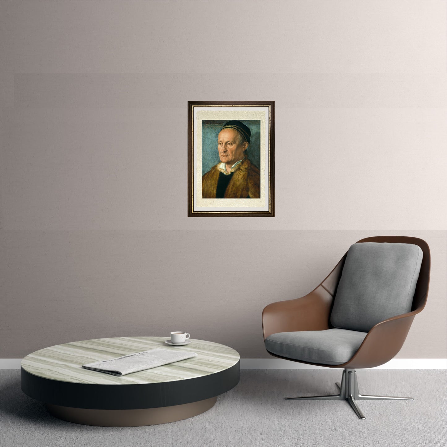 Ritratto di Jakob Muffel - Albrecht Dürer su pregiata carta Amalfi