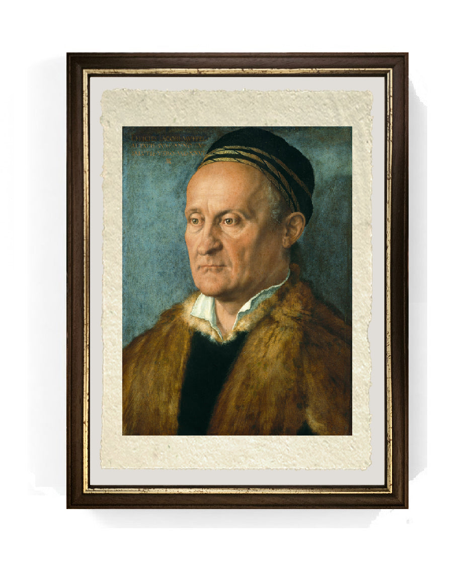 Ritratto di Jakob Muffel - Albrecht Dürer su pregiata carta Amalfi