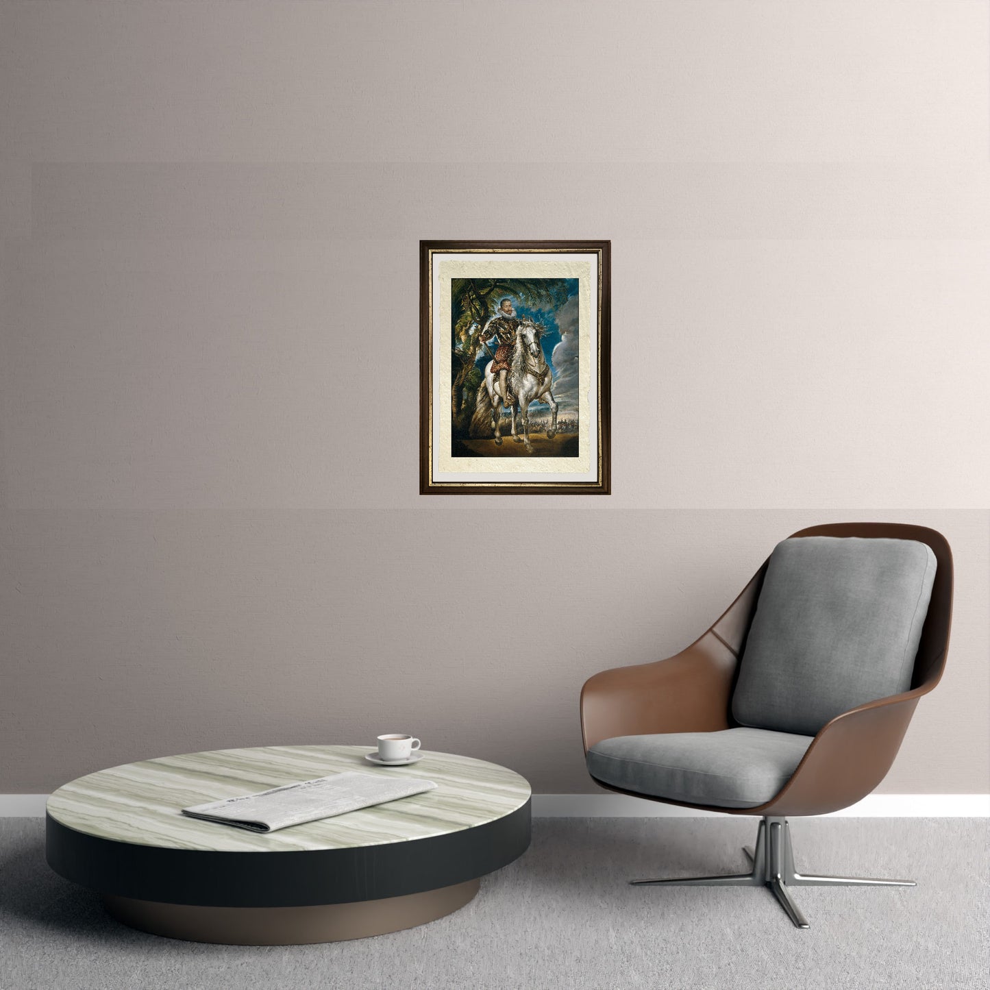 Ritratto equestre del duca di Lerma - Peter Paul Rubens su pregiata carta Amalfi