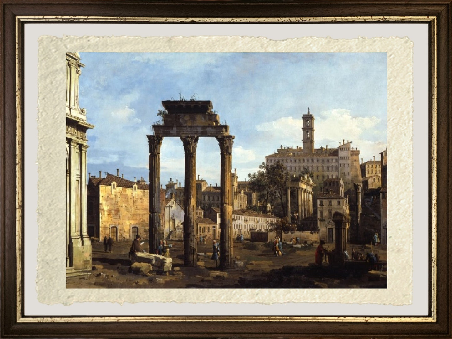 Roma - Il Foro con il Tempio di Castore e Polluce - Bernardo Bellotto