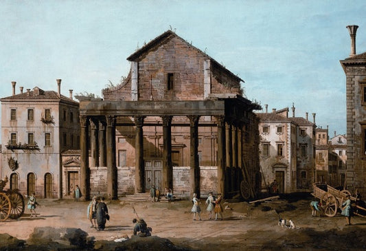 Rome - The Temple of Antoninus and Faustina in the Forum - Bernardo Bellotto