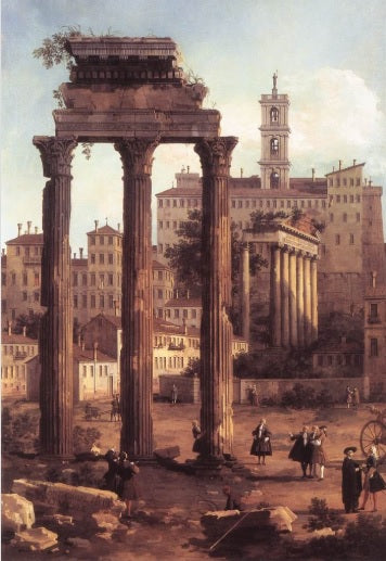 Rovine del Foro, guardando verso il Campidoglio - Giovanni Antonio Canal detto Canaletto