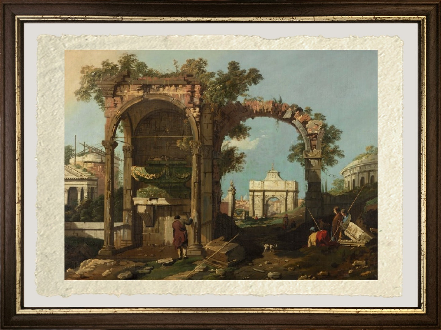 Rovine e figure, periferia di Roma vicino alla Tomba di Cecilia Metella - Bernardo Bellotto