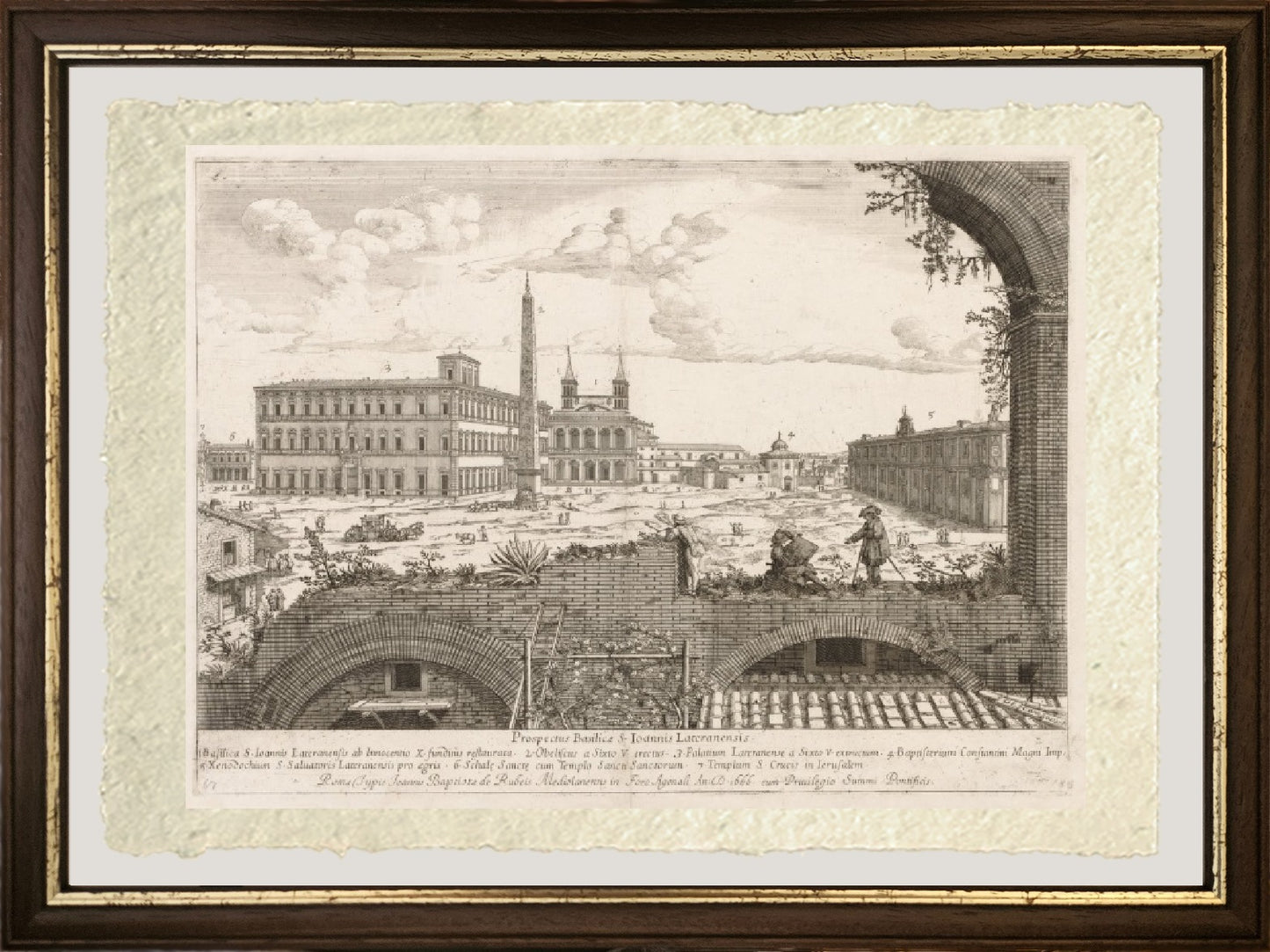 S. Giovanni in Laterano da Prospectus Locurum Urbis Romae Insignium, 1666 - Lievin Cruyl