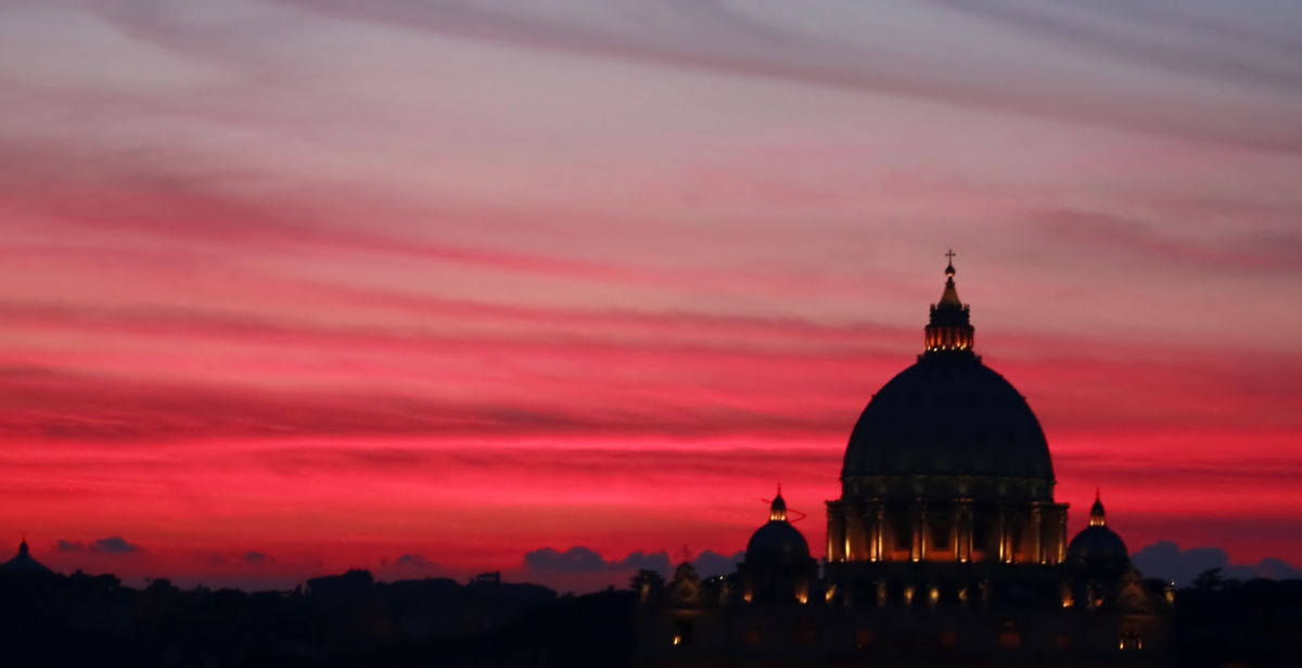St. Peter's at dusk, Rome
