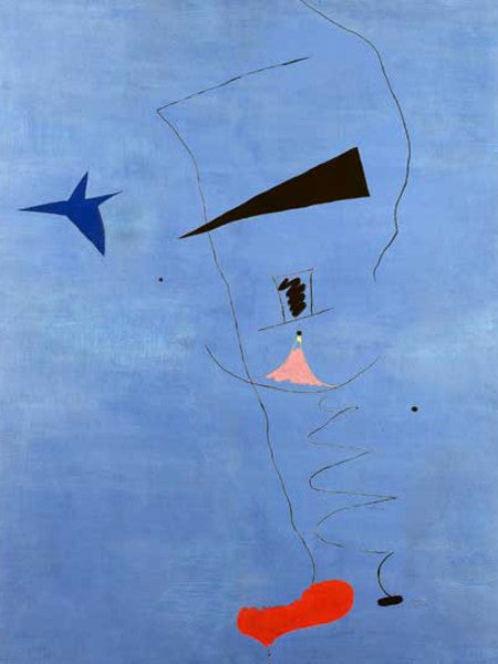 Stella blu di Joan Mirò su pregiata carta Amalfi