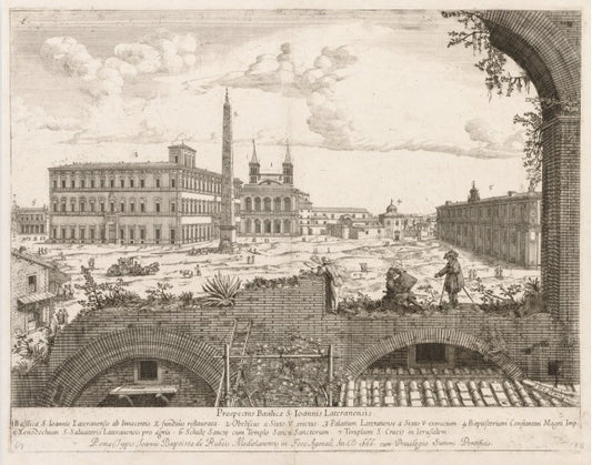 San Giovanni in Laterano da Prospectus Locurum Urbis Romae Insignium - Lievin Cruyl