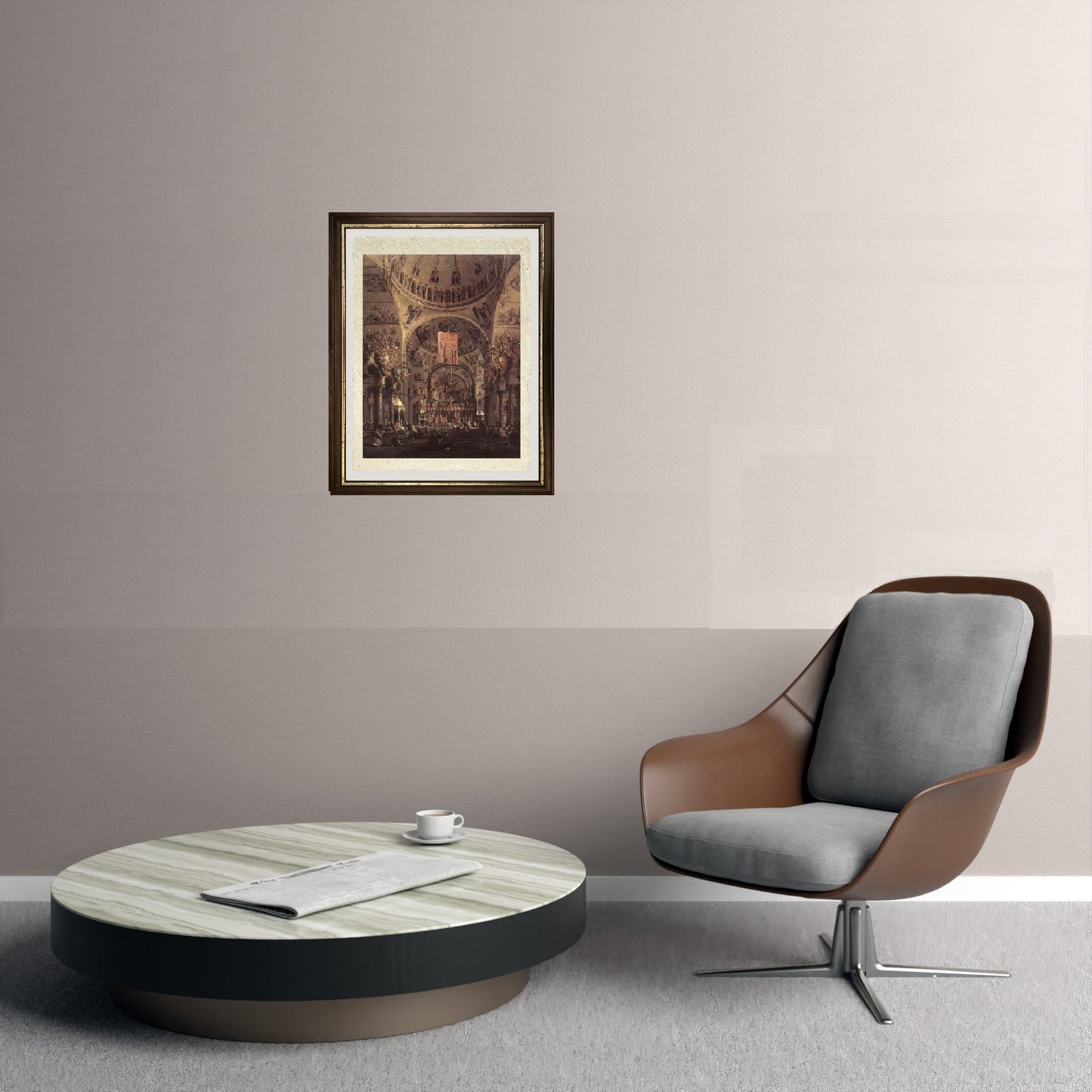 St. Mark's Basilica from the inside - Giovanni Antonio Canal, known as Canaletto