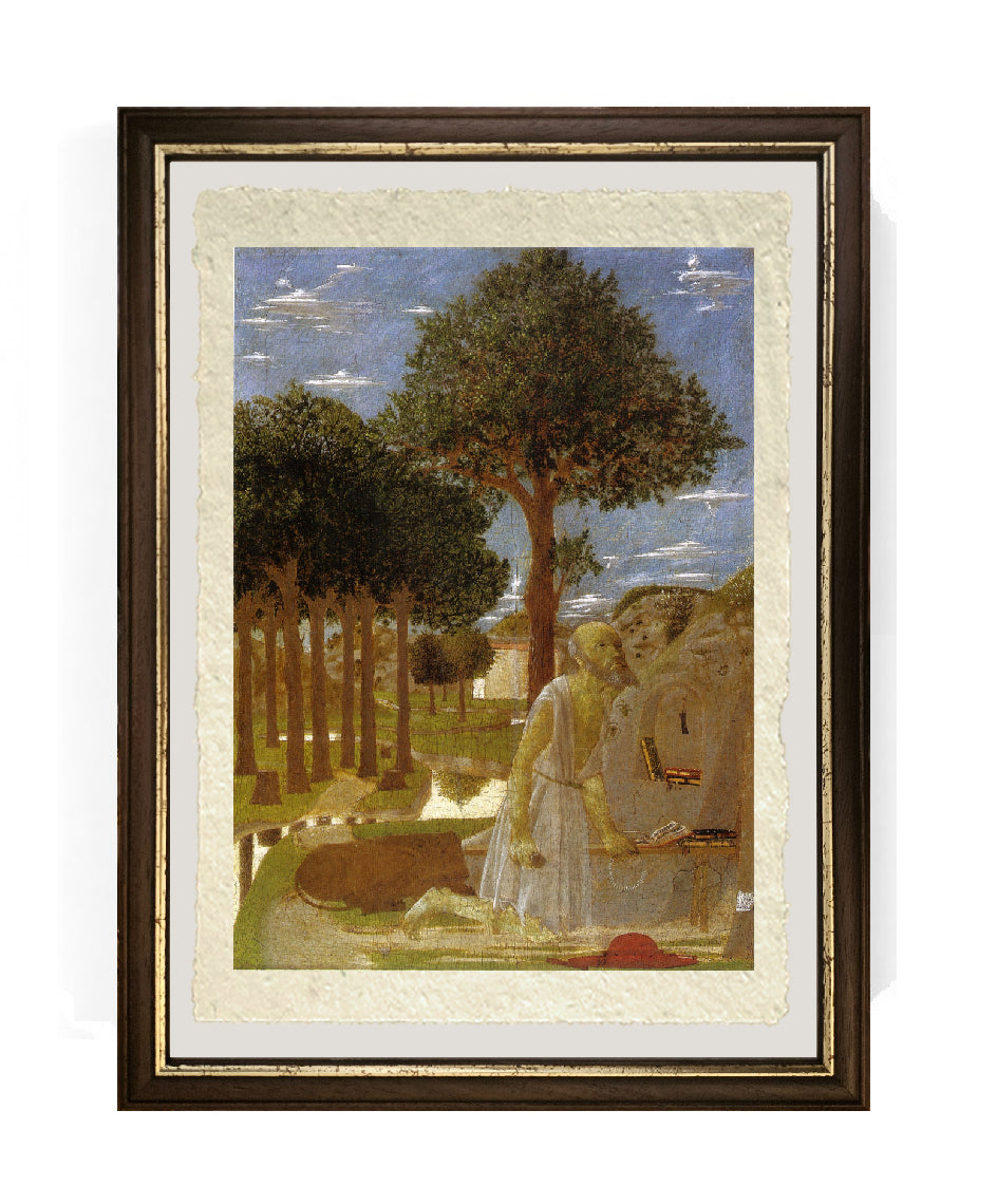 San Girolamo penitente - Piero della Francesca su carta Amalfi