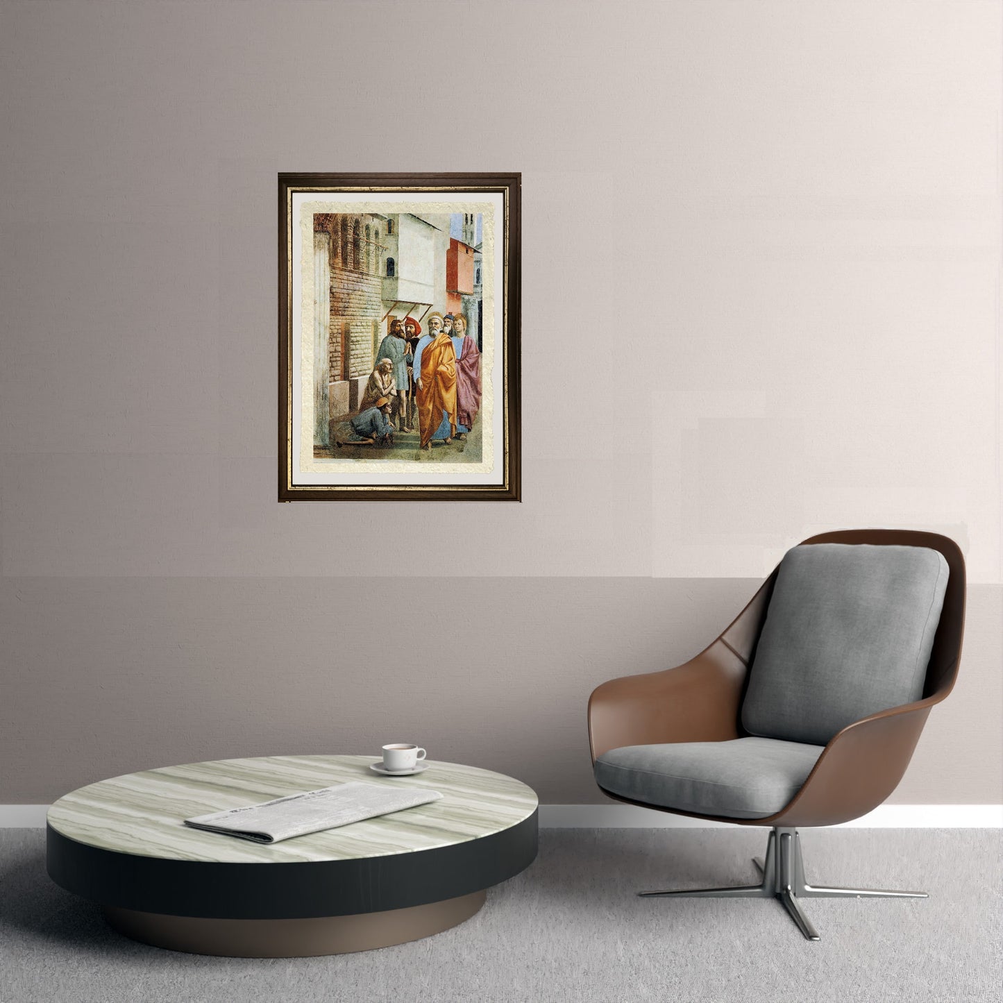 San Pietro risana gli infermi con la sua ombra - Masaccio