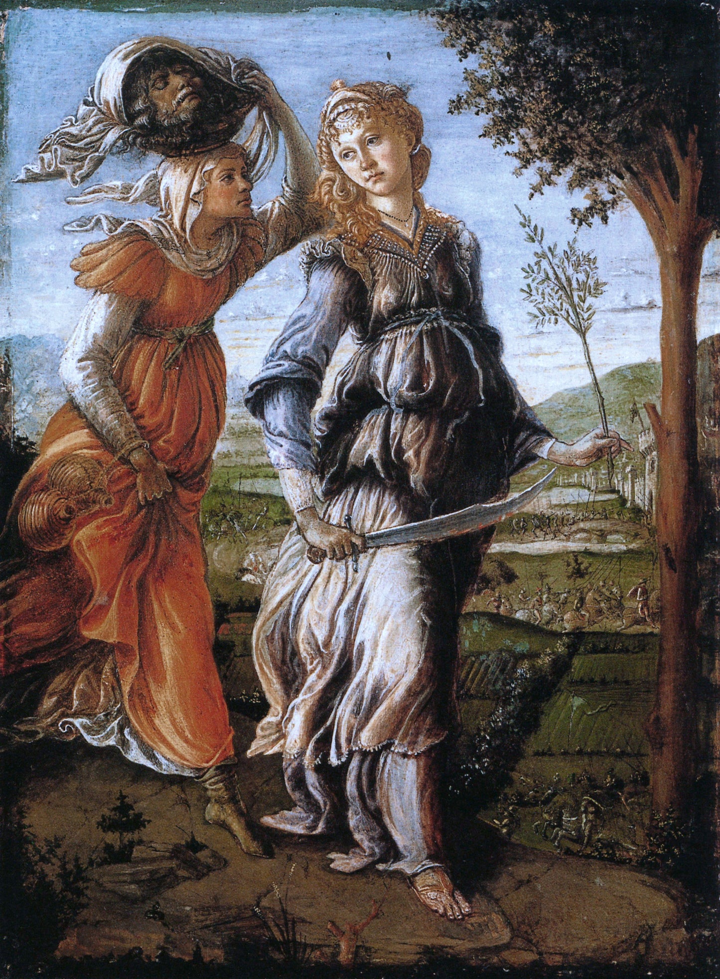 Il Ritorno di Giuditta a Betulia  - Sandro Botticelli su carta Amalfi
