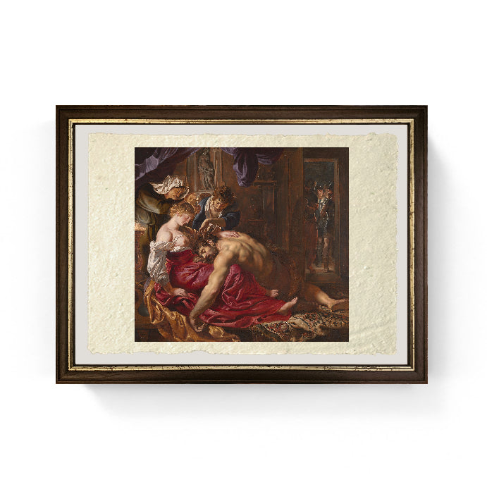 Sansone e Dalila - Peter Paul Rubens su pregiata carta Amalfi