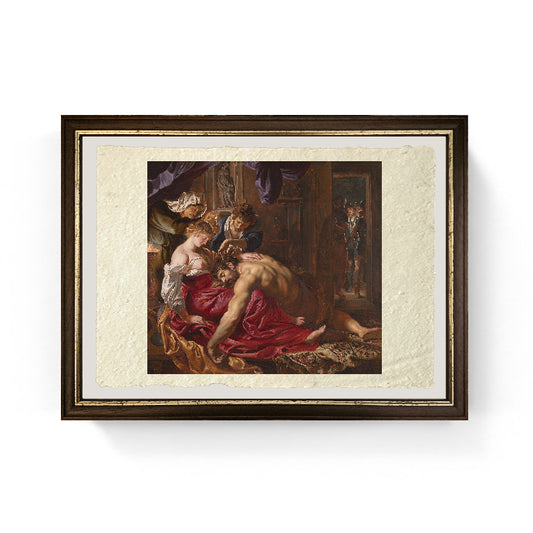 Sansone e Dalila - Peter Paul Rubens su pregiata carta Amalfi