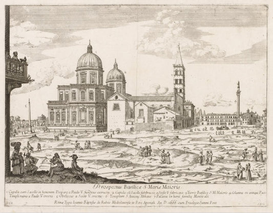 Santa Maria Maggiore da Prospectus Locurum Urbis Romae Insignium - Lievin Cruyl