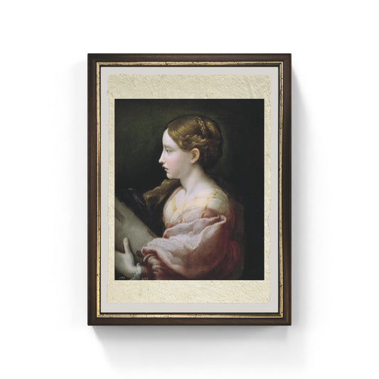 Santa Barbara di Parmigianino su carta Amalfi
