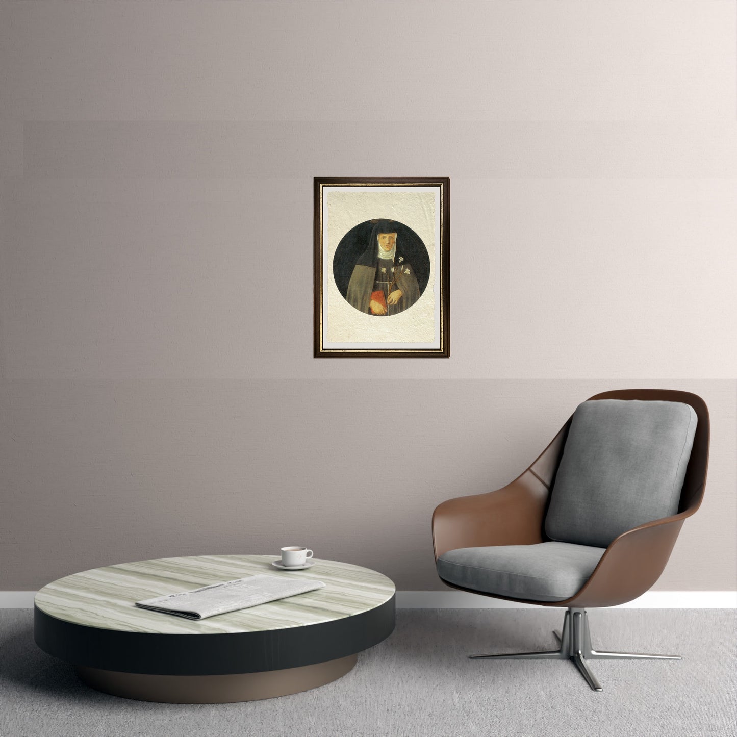 Santa Chiara - Piero della Francesca su carta Amalfi