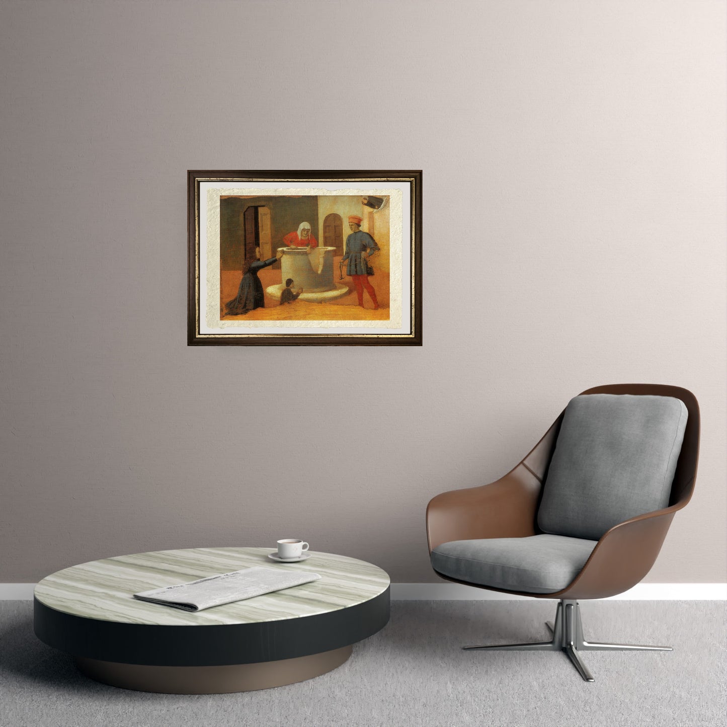 Miracolo di sant'Elisabetta di Turingia - Piero della Francesca su carta Amalfi